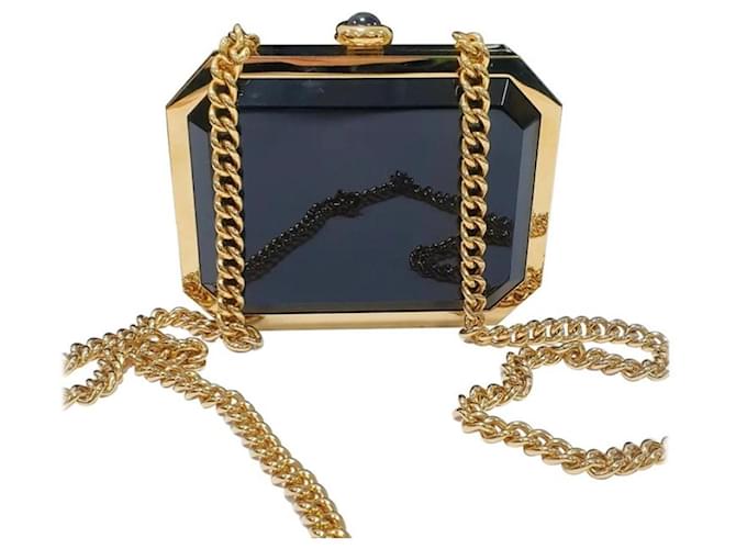 Chanel discount plexiglass clutch