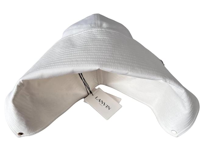 Lanvin Hats White Silk Wool  ref.1173180