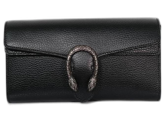 Gucci Dionysus lined-sided Black Leather  ref.1173318