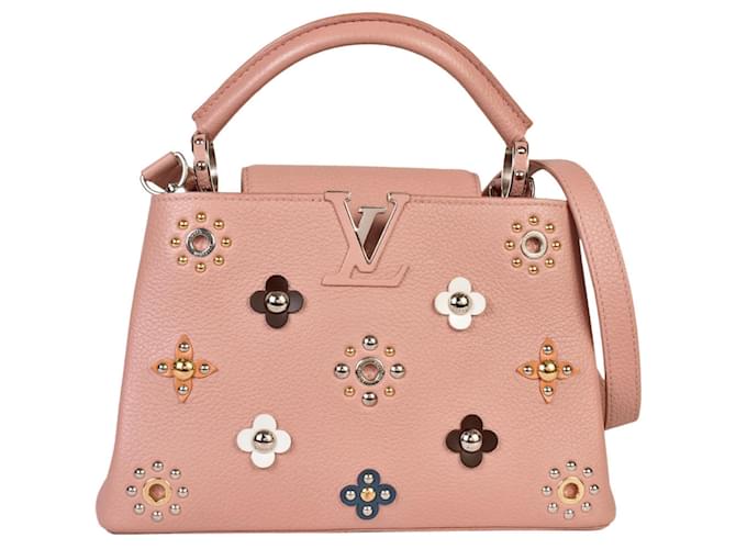 Louis Vuitton Capucines Pink Leather  ref.1173556