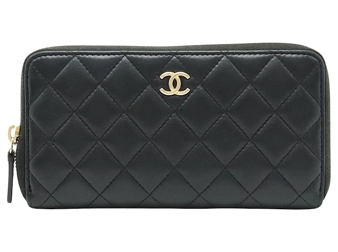 Classique Chanel Matelassé Cuir Noir  ref.1173600