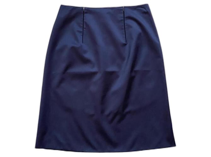 Bottega Veneta Skirts Navy blue Silk  ref.1173650