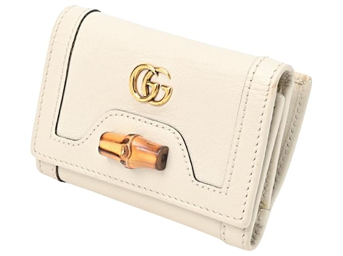 Gucci Bamboo White Leather  ref.1173671