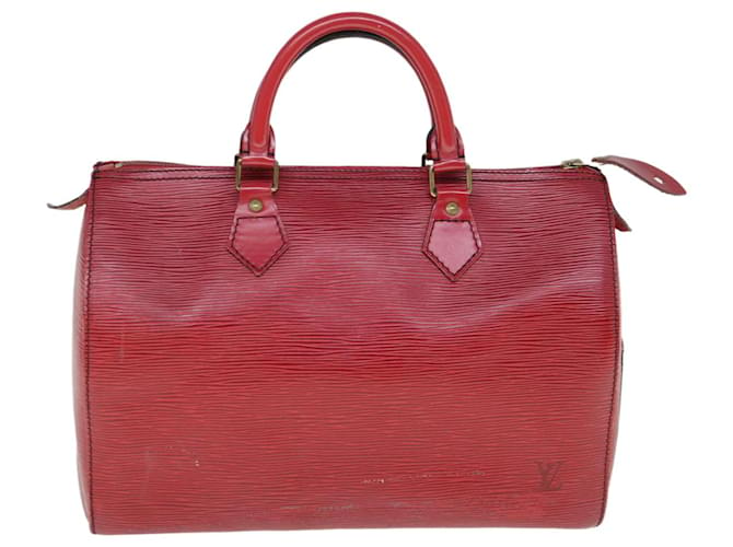 Speedy Louis Vuitton Red Leather  ref.1174049