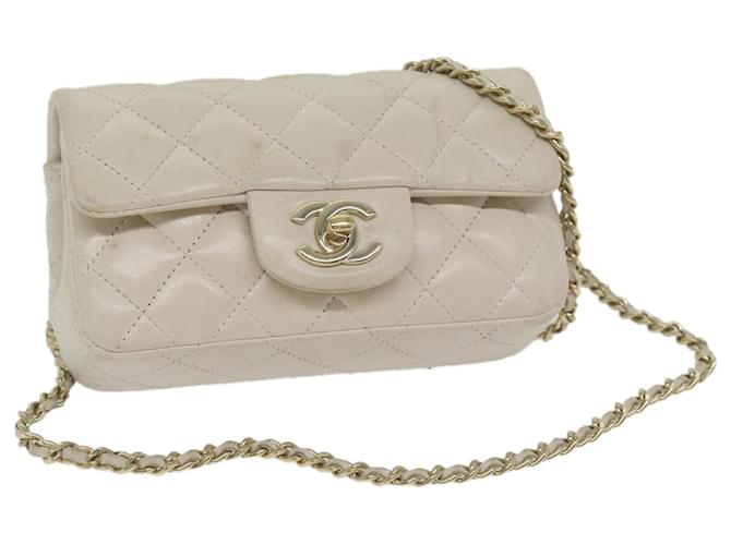 Classique Chanel Timeless Cuir Beige  ref.1174051