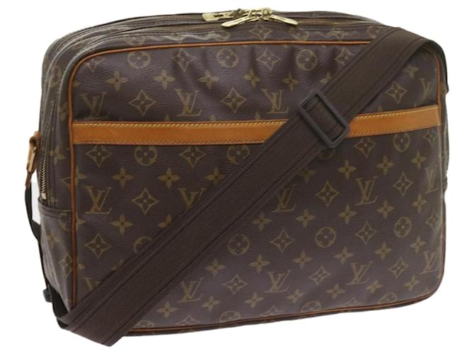 Louis Vuitton Reporter Braun Leinwand  ref.1174068