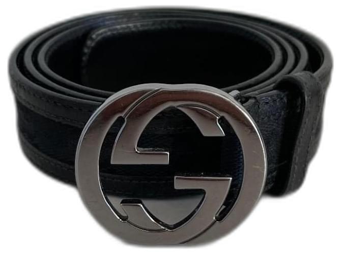 Marmont Gucci Gürtel Schwarz Leder  ref.1174069