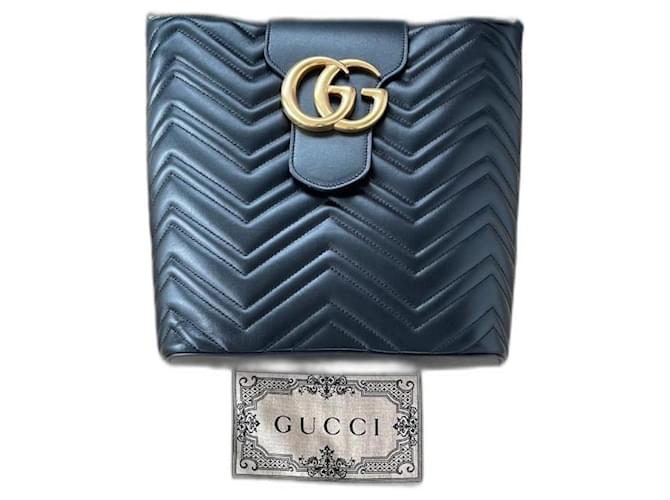 Marmont Gucci Handbags Black Leather  ref.1174079