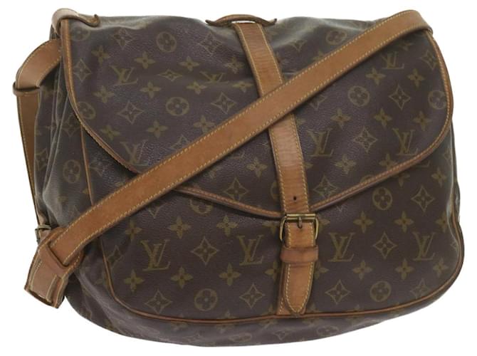 Louis Vuitton Monogram Saumur 35 Shoulder Bag M42254 LV Auth 59421 Cloth  ref.1174084
