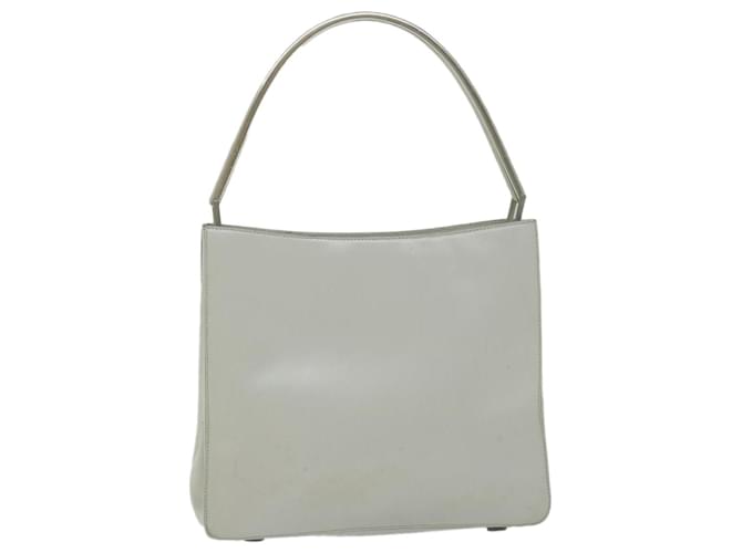 PRADA Shoulder Bag Leather Ivory Auth 61492 Cream  ref.1174101