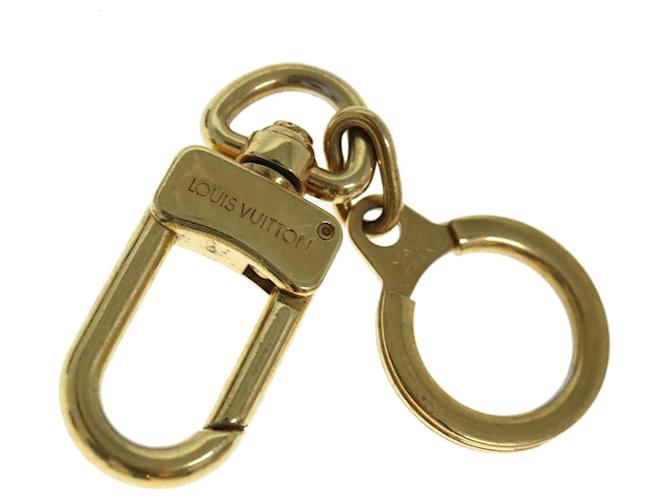 LOUIS VUITTON Anneau Cles porta-chaves metal dourado LV Auth 61060  ref.1174197