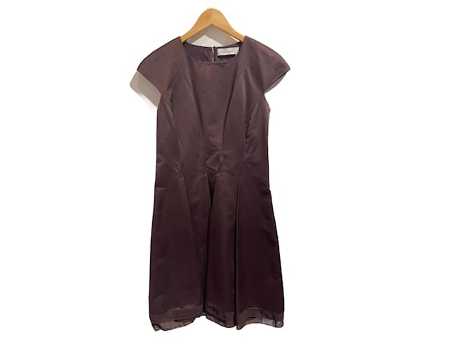 Robes SAINT LAURENT T.fr 38 cotton Coton Violet  ref.1174310