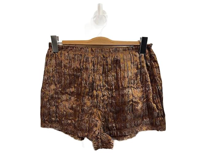 Pantalones cortos KHAITE.US 4 Viscosa Camello  ref.1174321