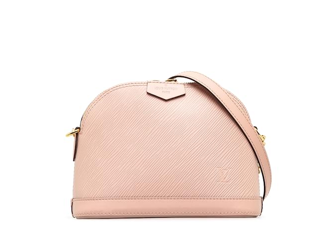 Pink Louis Vuitton Epi Mini Alma Crossbody Bag Leather  ref.1174576