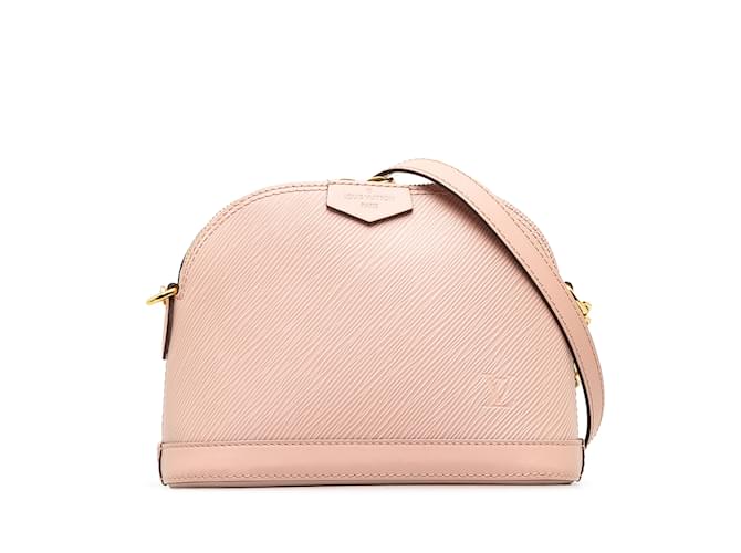 Sac bandoulière Louis Vuitton Epi Mini Alma rose Cuir  ref.1174576