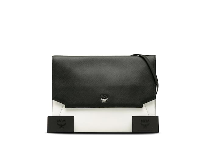 Black MCM Leather Crossbody Bag  ref.1174649
