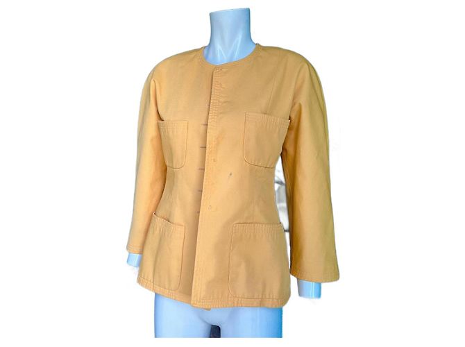 Cambon Chanel elegant suit jacket / Peacoat Yellow