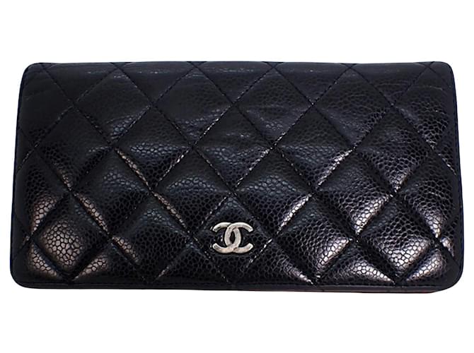 Chanel Matelass� Black Leather  ref.1174720