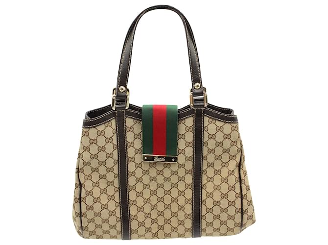 Gucci GG New Damen-Webtasche aus beigem Canvas Leinwand  ref.1174782