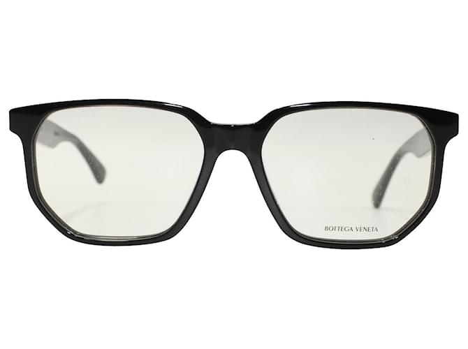 Bottega Veneta B.V1097O-Brille mit D-Rahmen aus schwarzem Acetat Zellulosefaser  ref.1174795