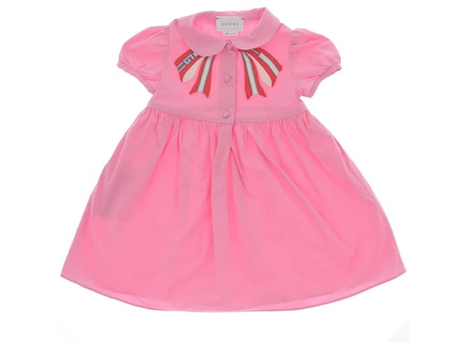 GUCCI  Dresses T.fr 12 mois - jusqu'à 74cm cotton Pink  ref.1174865