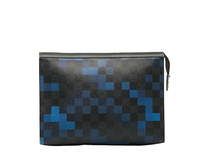 Louis Vuitton Damier Graphite Pixel Pochette Voyage MM N60174 Schwarz Leinwand  ref.1174891
