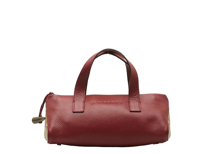 Burberry Leather Handbag Red  ref.1174900