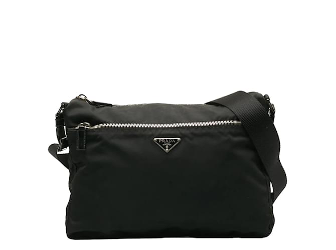 Prada Tessuto Crossbody bag Black Cloth  ref.1174921