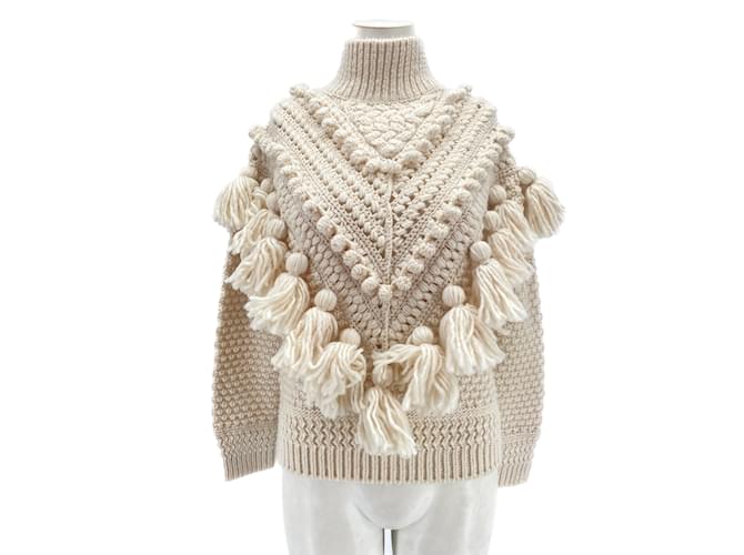 ZIMMERMANN  Knitwear T.0-5 1 Wool Cream  ref.1174995