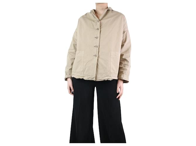 Autre Marque Beige cotton jacket - size M  ref.1175013