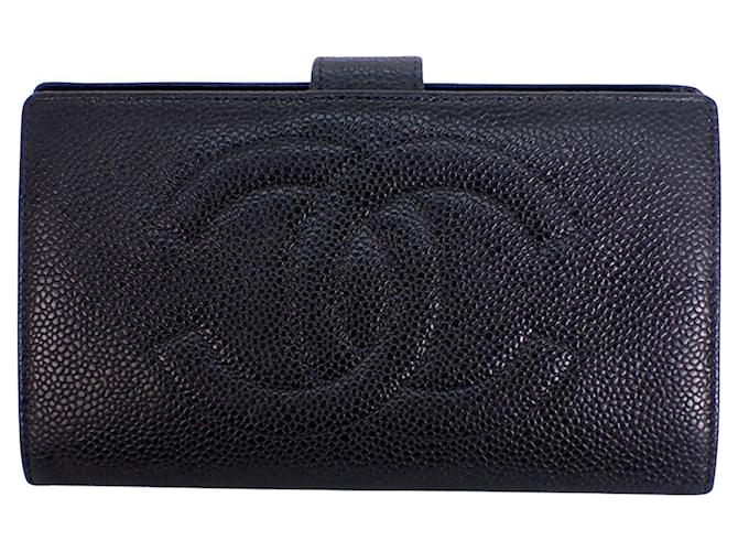 Timeless Chanel CC Black Leather  ref.1175034