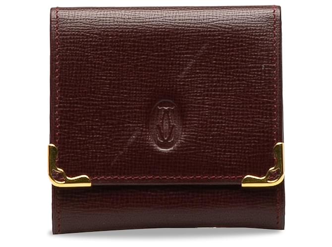 Cartier Red Must de Cartier Leather Coin Pouch Pony-style calfskin  ref.1175121
