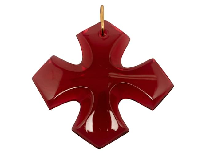 & Other Stories Glass Occitane Cross Pendant Red  ref.1175226