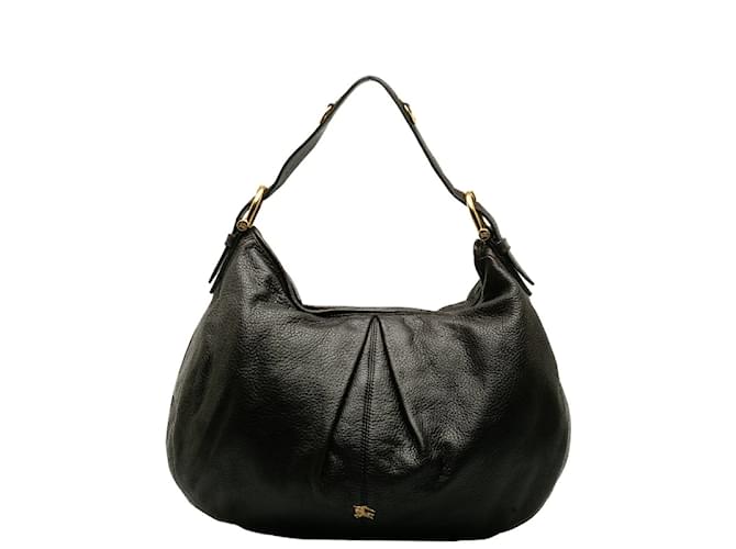 Burberry Leather Malika Hobo Bag Leather Shoulder Bag in Good condition Brown  ref.1175234