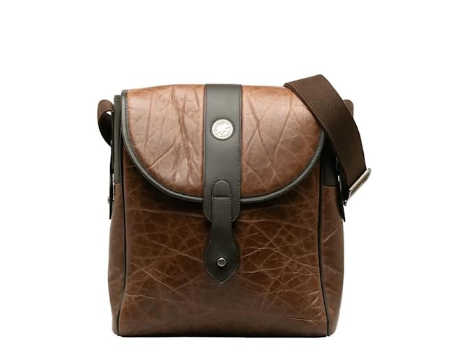 & Other Stories Leather Messenger Bag Brown Pony-style calfskin  ref.1175248
