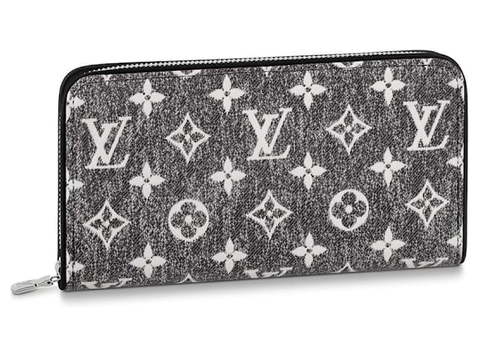 Louis Vuitton LV Denim black zippy wallet  ref.1175320