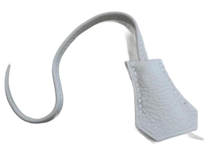 clochette , zipper for new Hermès padlock for Hermès bag dustbag box Eggshell Leather  ref.1175362