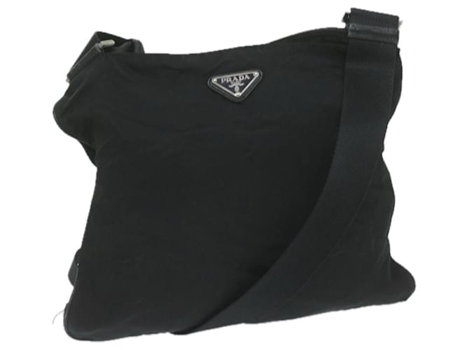 PRADA Shoulder Bag Nylon Black Auth bs10533  ref.1175468