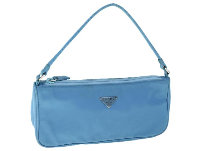 PRADA Accessory Pouch Nylon Blue Auth yk9798  ref.1175471