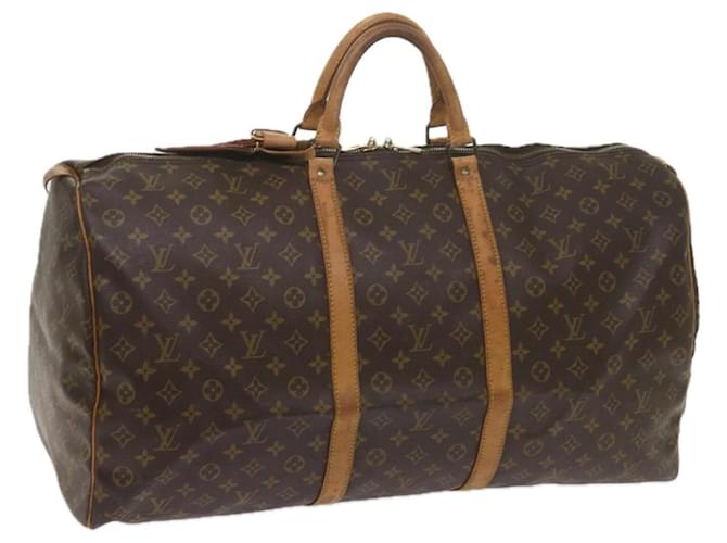 Louis Vuitton Monogram Keepall 60 Boston Bag M41422 LV Auth 60990 Cloth  ref.1175472