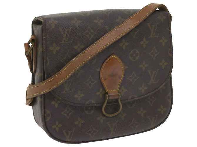 Saint-Cloud LOUIS VUITTON Monogram Saint Cloud GM Borsa a tracolla M51242 LV Auth em5262 Monogramma
