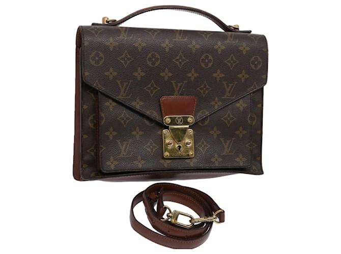 Louis Vuitton-Monogramm Monceau 28 Handtasche 2Weg M51185 LV Auth 60751 Leinwand  ref.1175488