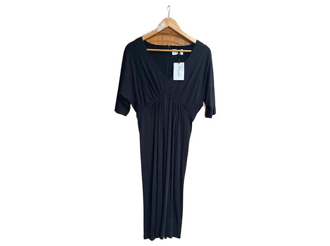 Ganni Kleid schwarz aus Viskose