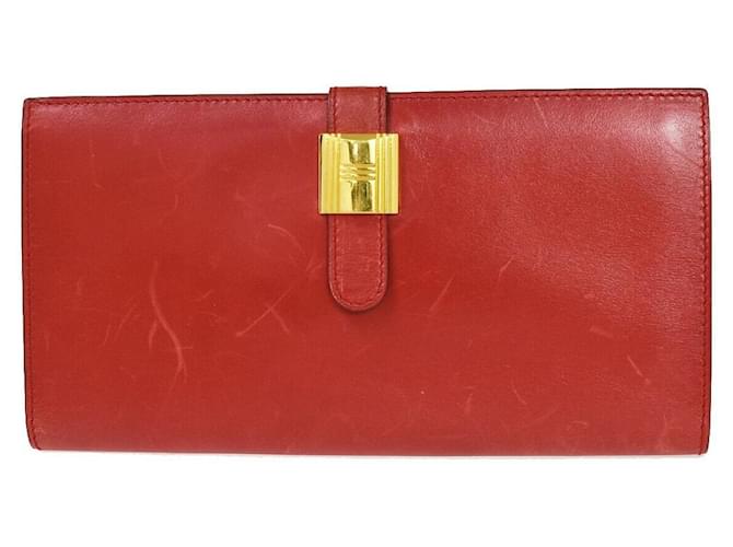 Hermès Saumur Diane Red Leather  ref.1175592