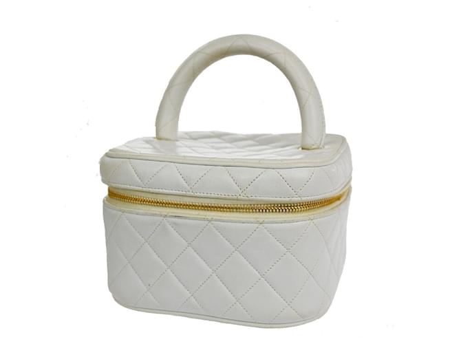 Chanel Vanity White Leather  ref.1175649