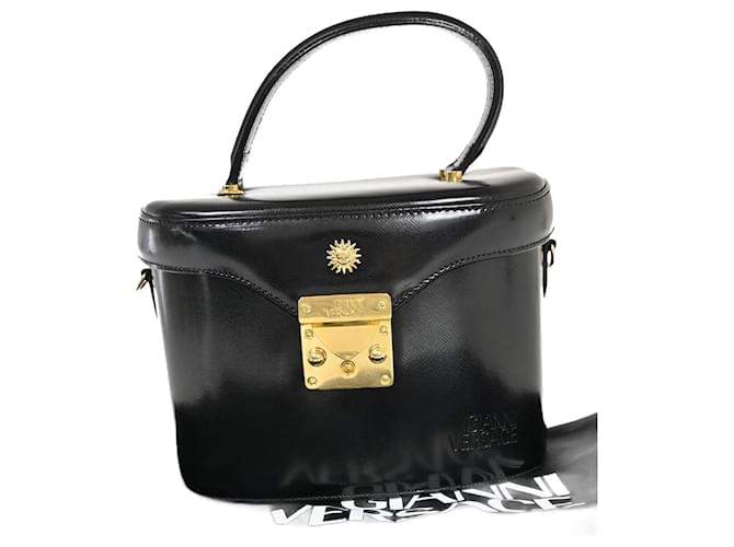 Versace Gianni Black Leather  ref.1175689