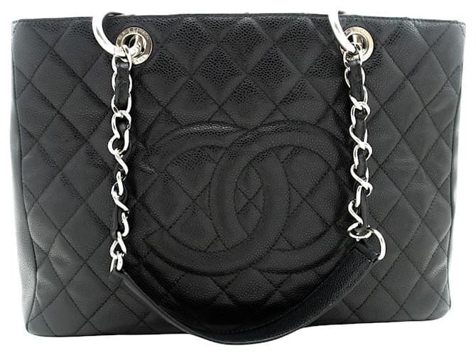 Chanel shopping Black Leather  ref.1175733