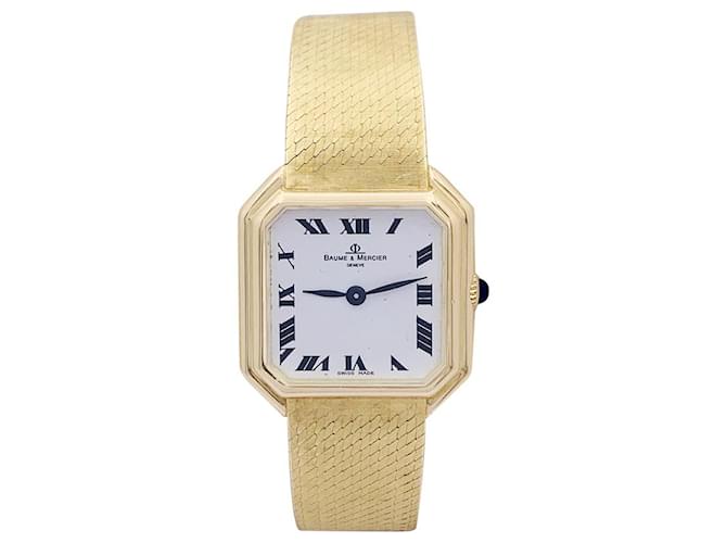 Vintage-Uhr von Baume & Mercier, gelbes Gold.  ref.1175755