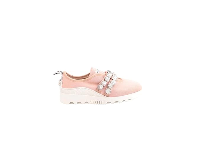 Miu Miu Pink sneakers Cloth  ref.1175758