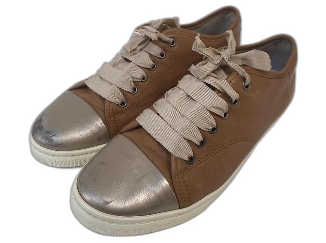 Sneaker da ginnastica Lanvin in pelle Marrone